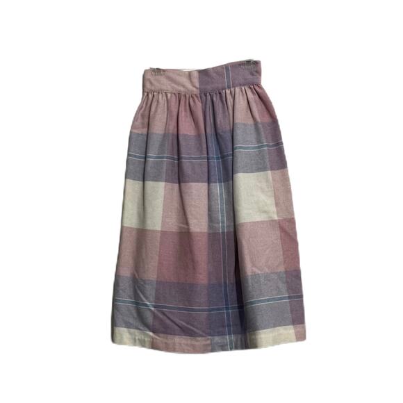 Lasting Impressions Vintage Plaid Skirt Size 11 Pinks Purples - Picture 1 of 6
